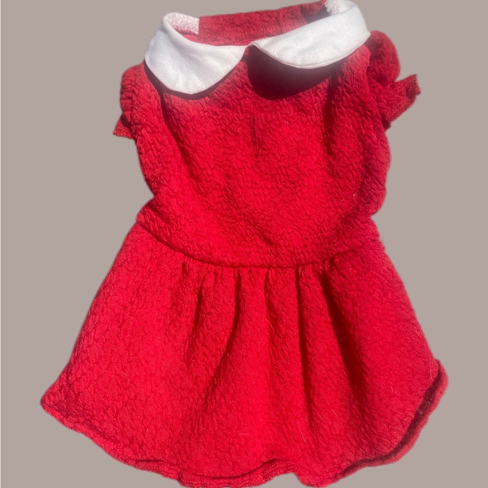 Small Dog or Cat Red Dress